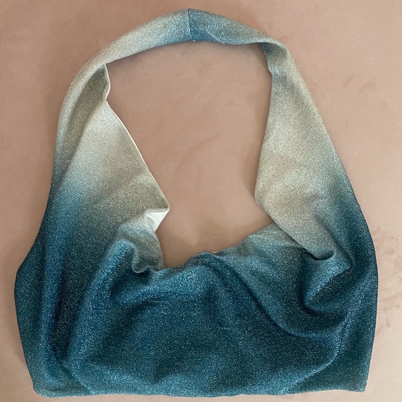 blue sparkly Princess Polly halter top - Picture 4 of 4